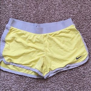 neon yellow nike shorts